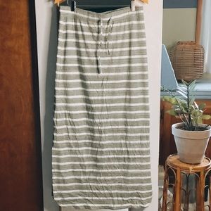 Stripe Maxi Knit Skirt